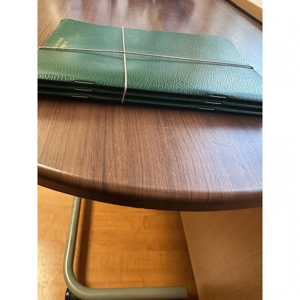 NWT BIEFFE 3 Journal Writing Notebooks.Dark Green.Handmade in Italy. 5.5